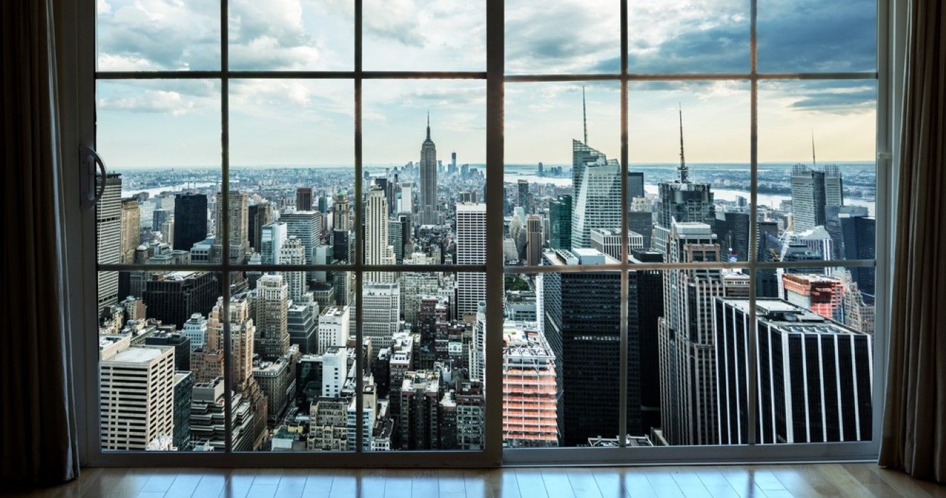 View of Manhattan New York City Skyline Buildings