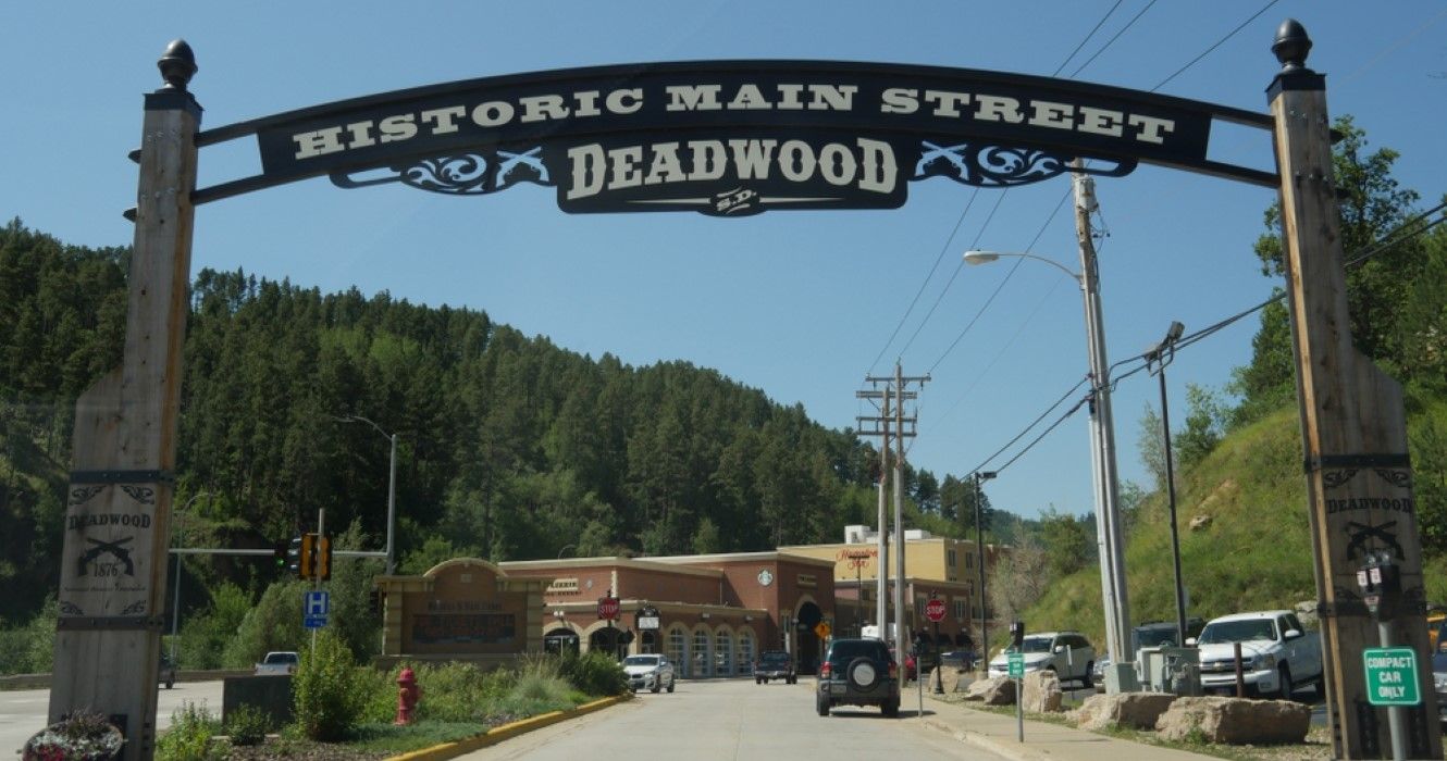 Historic Main Street of Deadwood, South Dakota