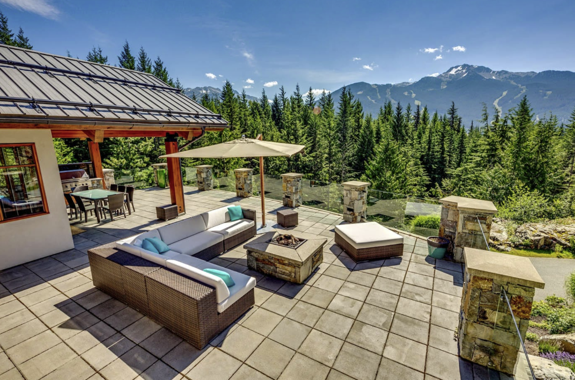 The Belmont Estate in Whistler Canada with mountain views
