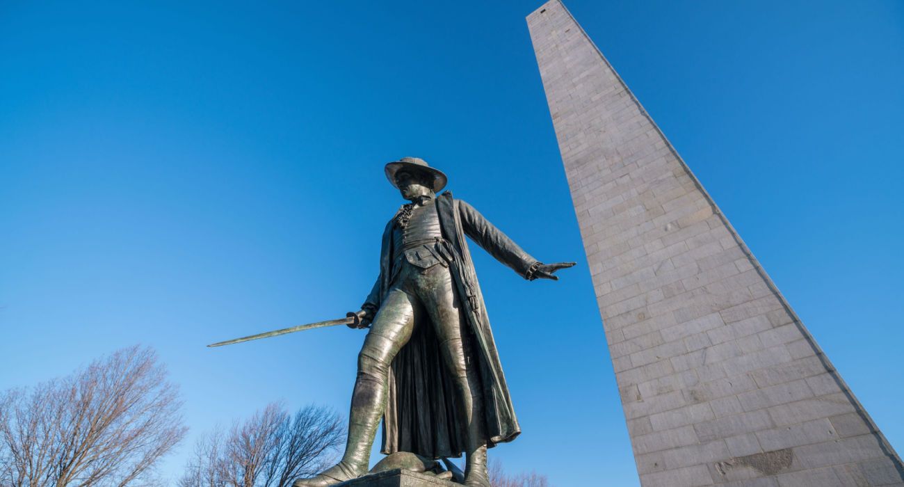 Bunker Hill Monument in Boston, Massachusetts