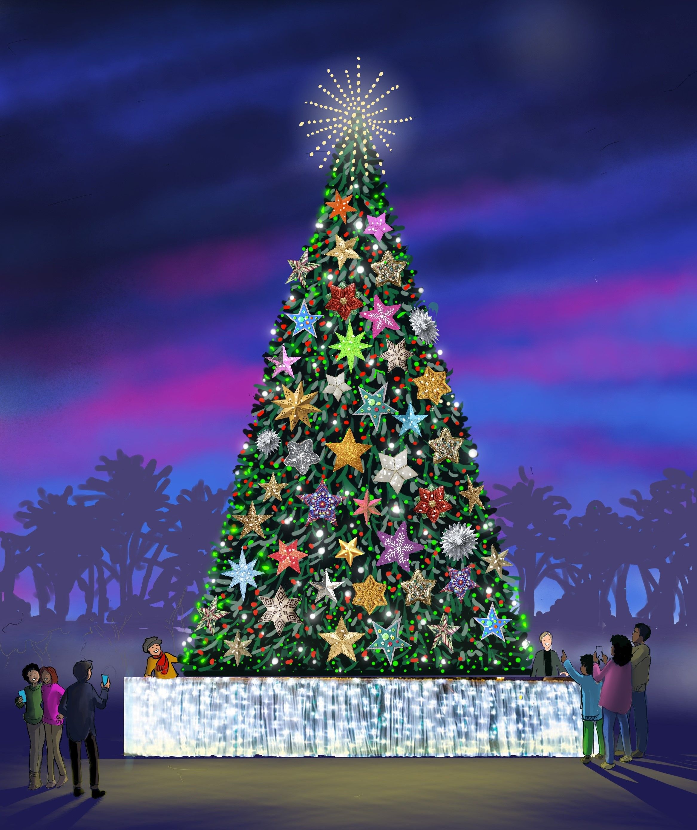 Top 10 Things To Do In Branson During The Holidays   Community Tree Rendering (credit Branson Christmas Coalition) 