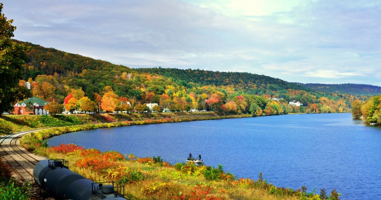 Fall in Green Mountains and Connecticut River