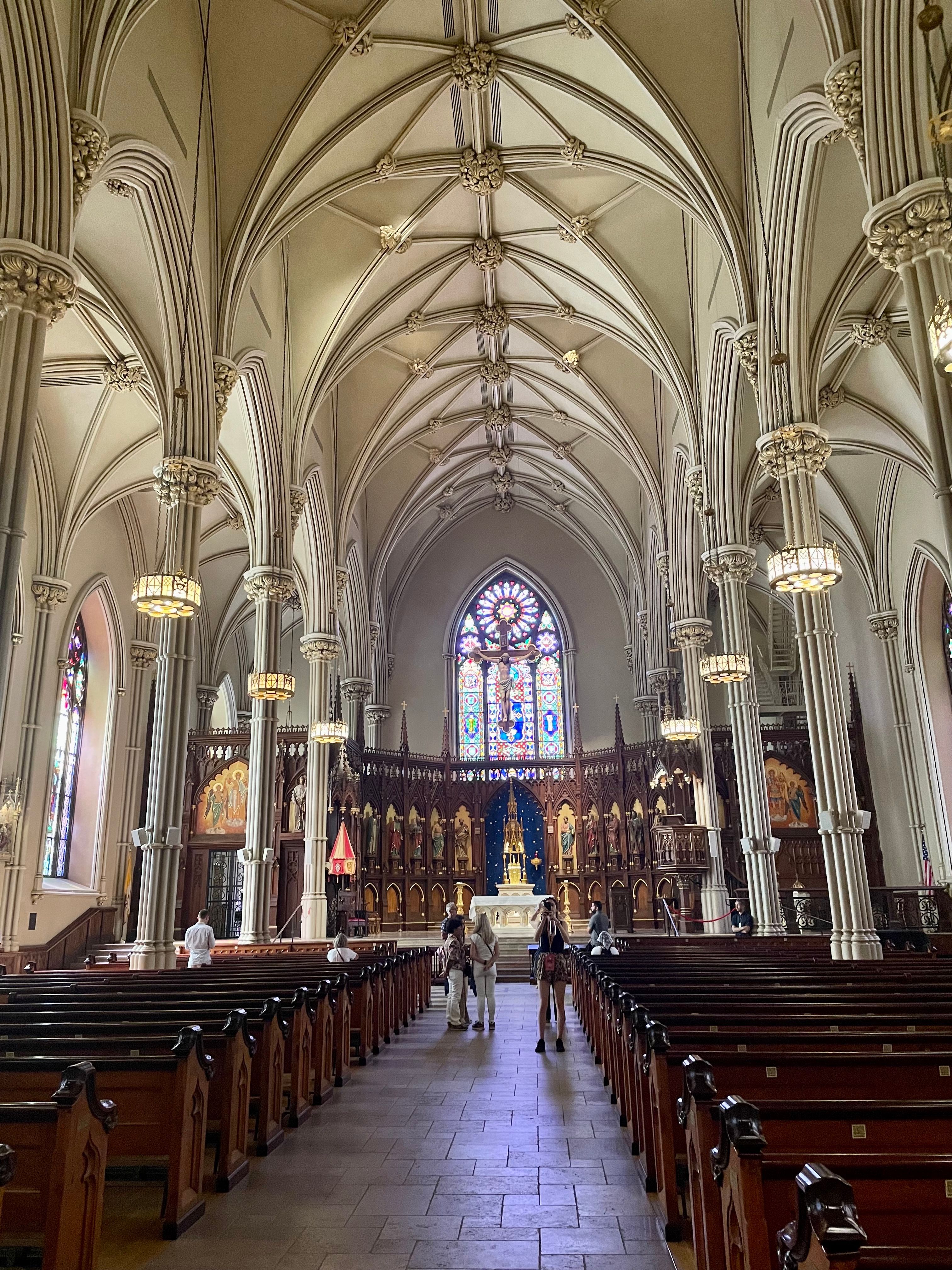 inside the basilica of st patricks old cathedral