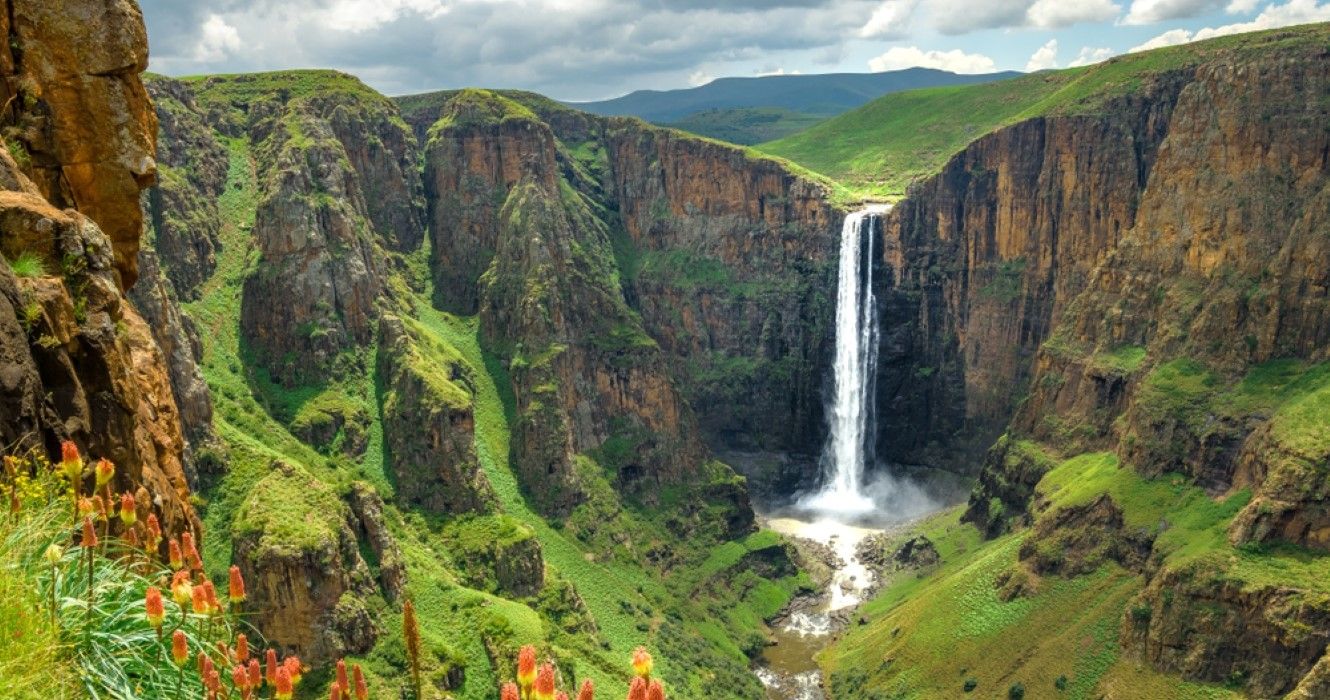 Maletsunyane Falls in Lesotho Africa