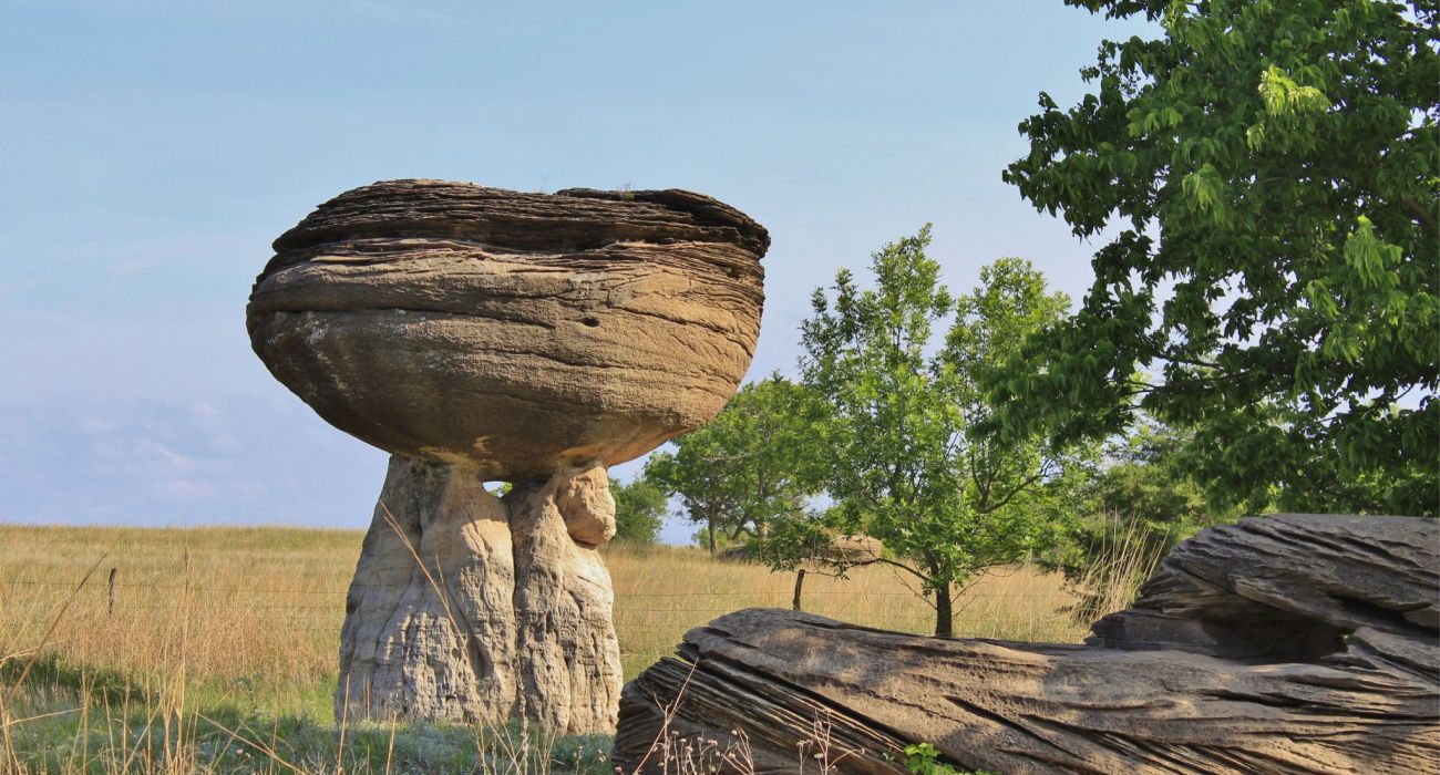 Mushroom State Park rock formations