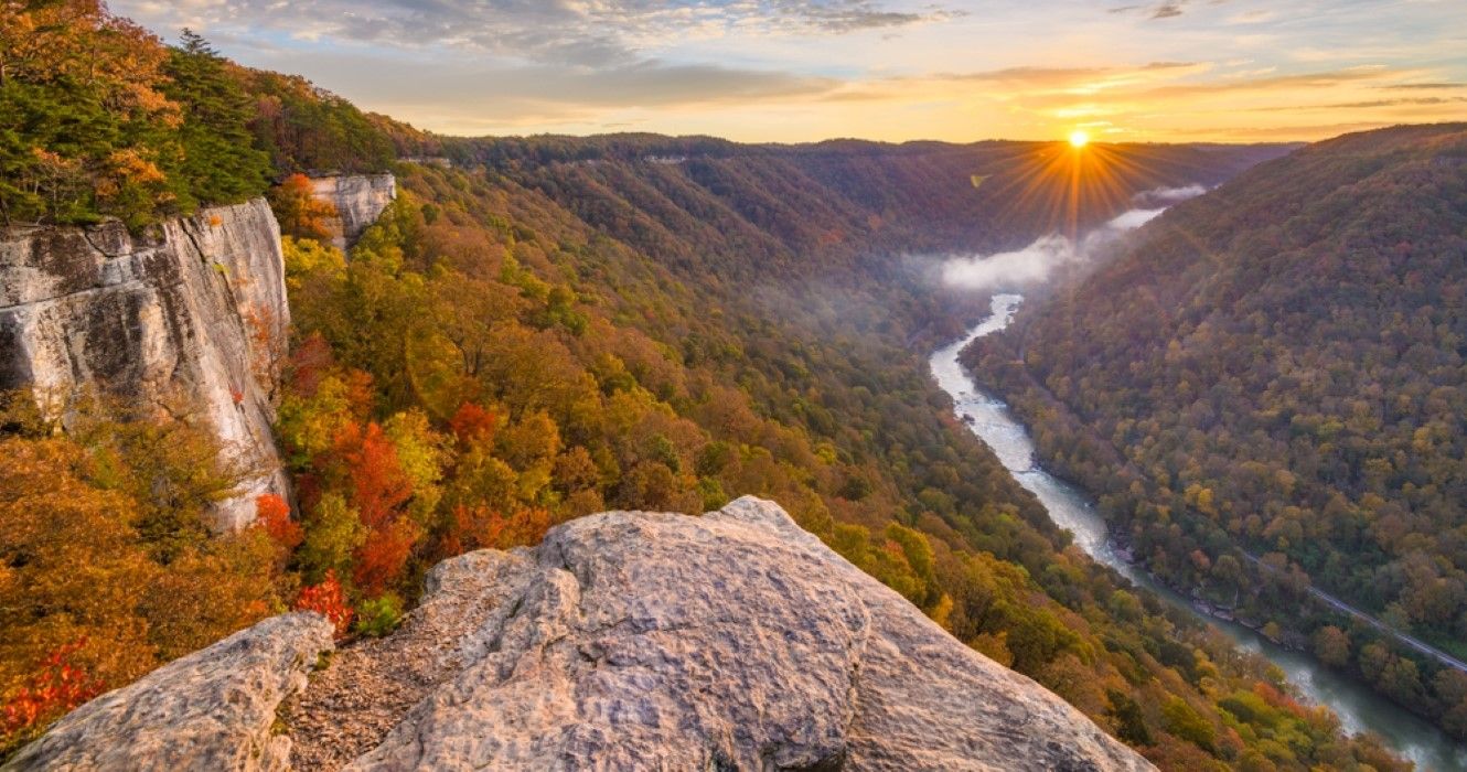 New River Gorge, West Virginia in the fall
