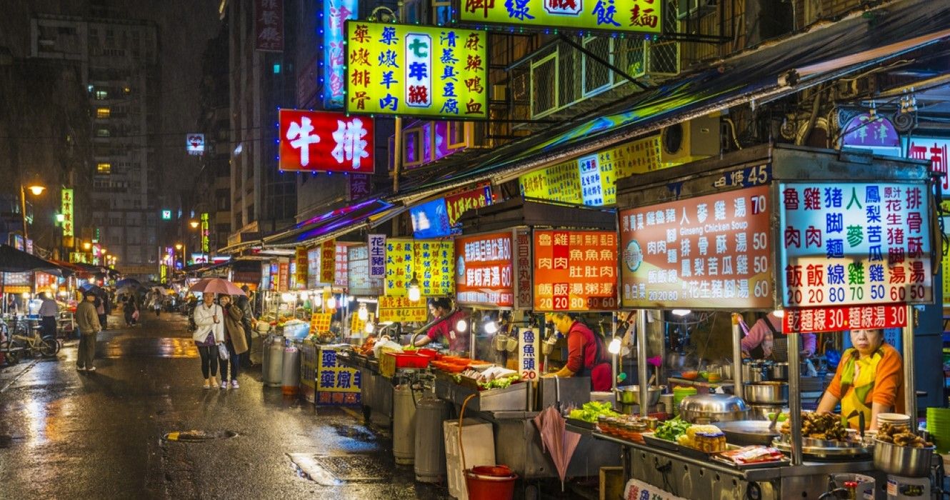 night Market on Guangzhou Street Taipei Taiwan