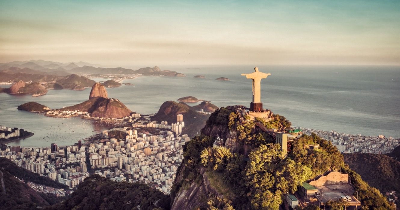 Botafogo Bay and Sugar Loaf Mountain, Rio De Janeiro, Brazil
