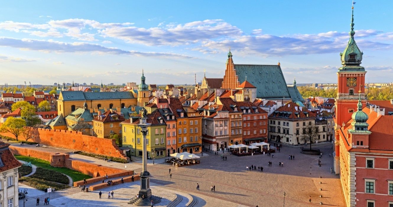 Old city in Warsaw, Poland