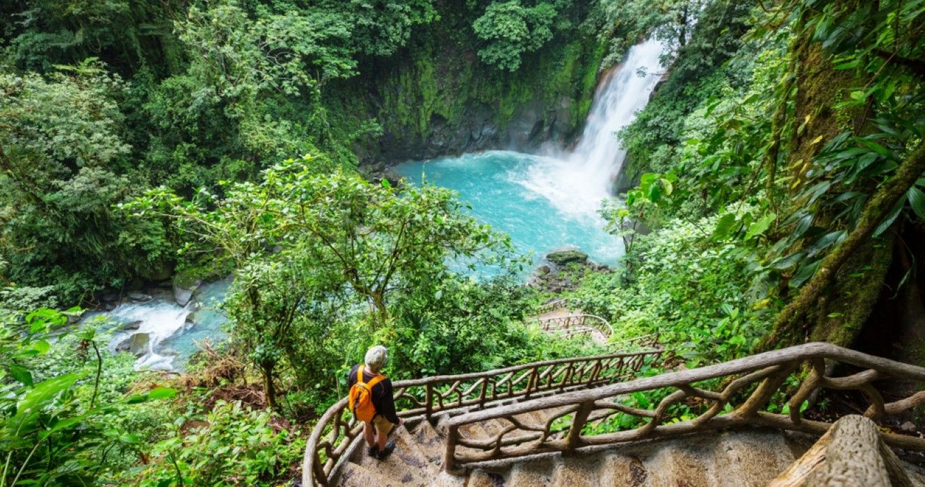 哥斯达黎加里奥塞莱斯特瀑布