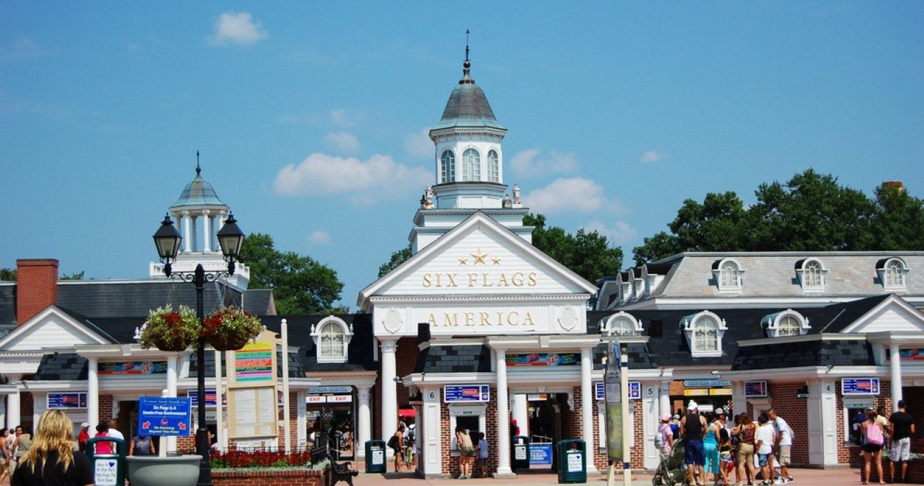 Six Flags America theme park near Baltimore, Mitchellville, Maryland