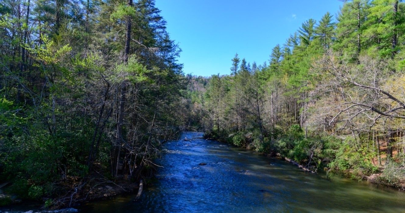 Taccoa River near the Swinging Bride, close to Suches, Georgia