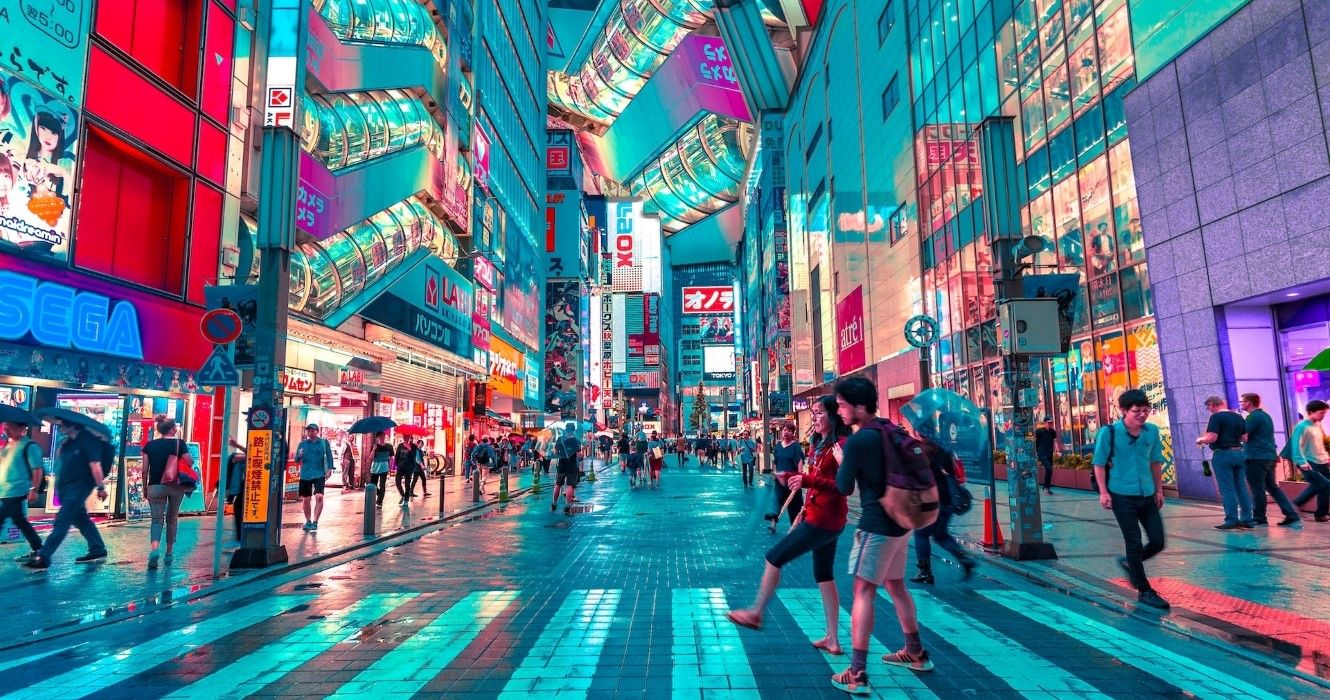 Tokyo, Japan at night