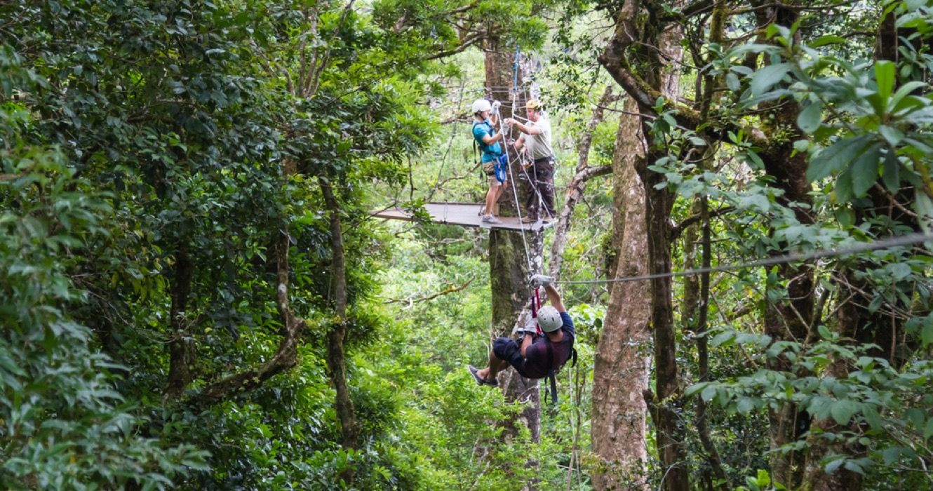 Zip lining in Monteverde, Costa Rica