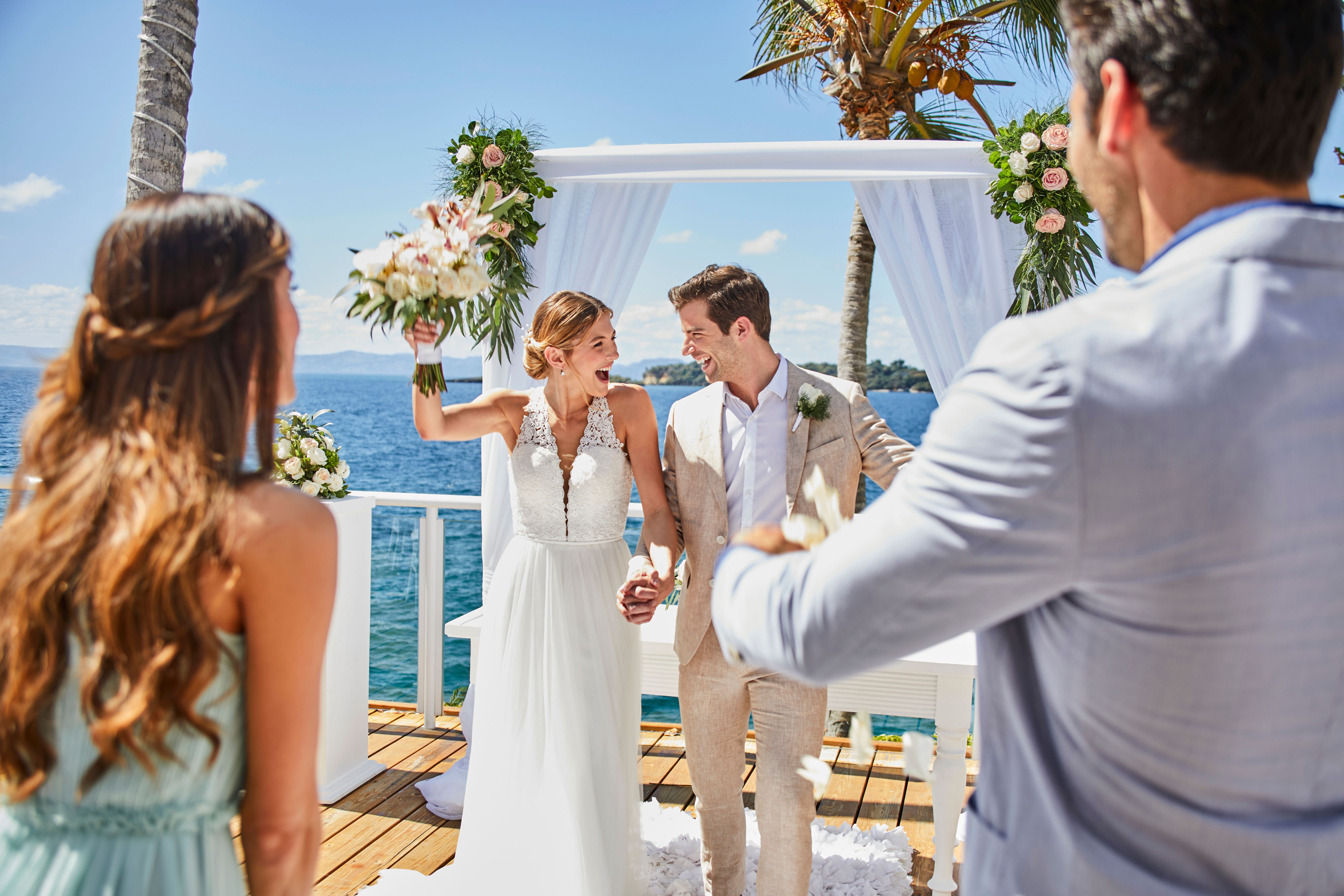Couple getting married