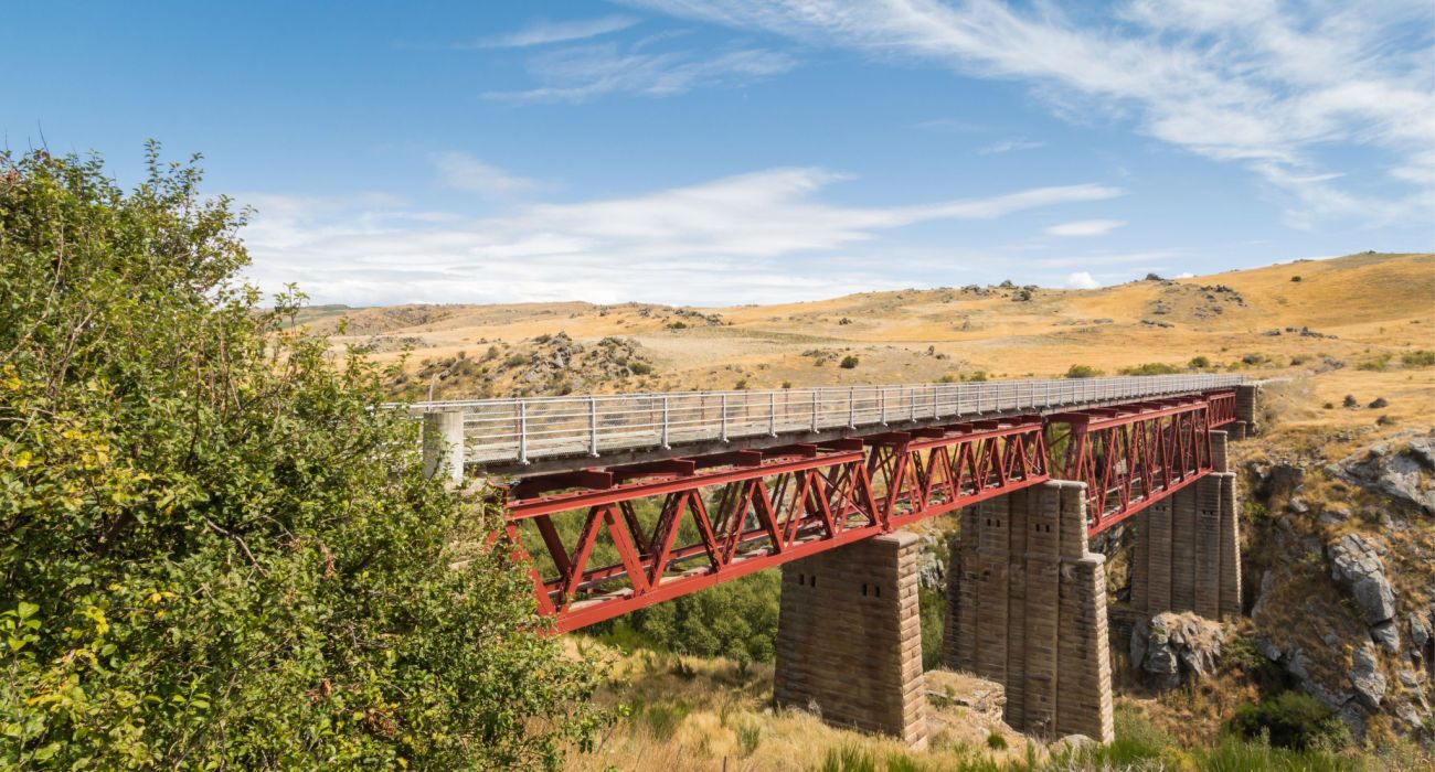 Poolburn Viaduct at Otago Central rail trail, South Island, New Zealand