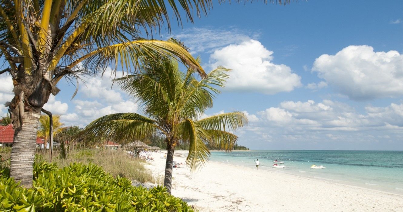 Taino beach in Freeport town on Grand Bahama Island