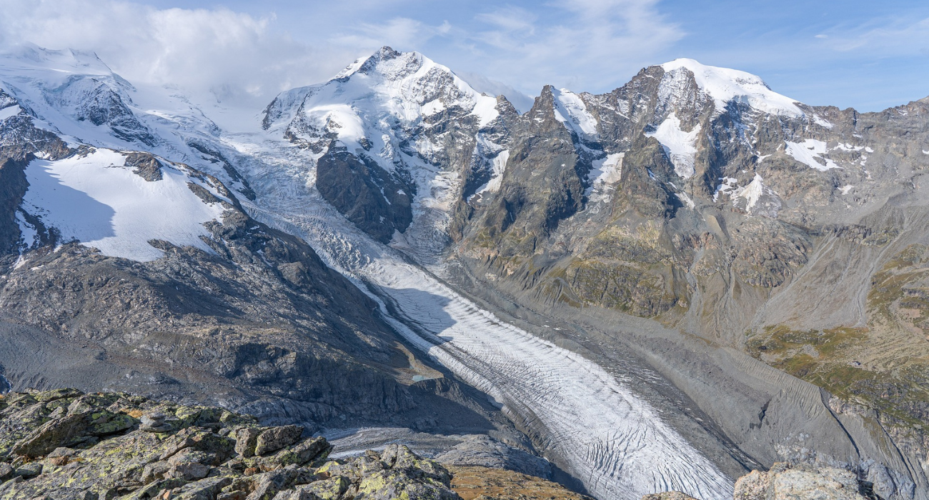 Towering Glaciated Mountains