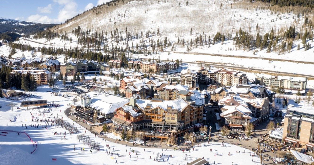 Winter recreation and sports in Copper Mountain in Colorado