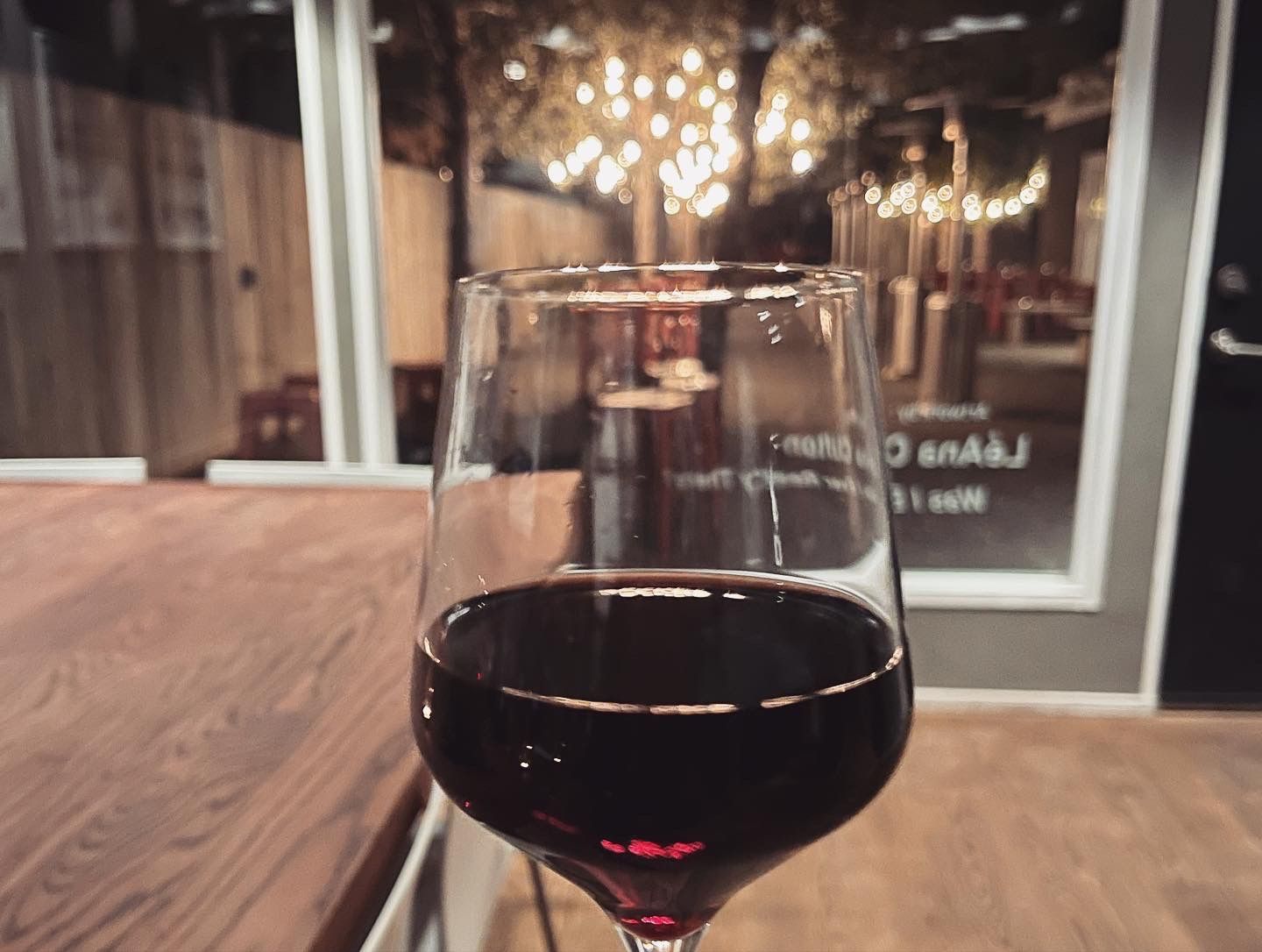 A glass of wine in Marfa, Texas