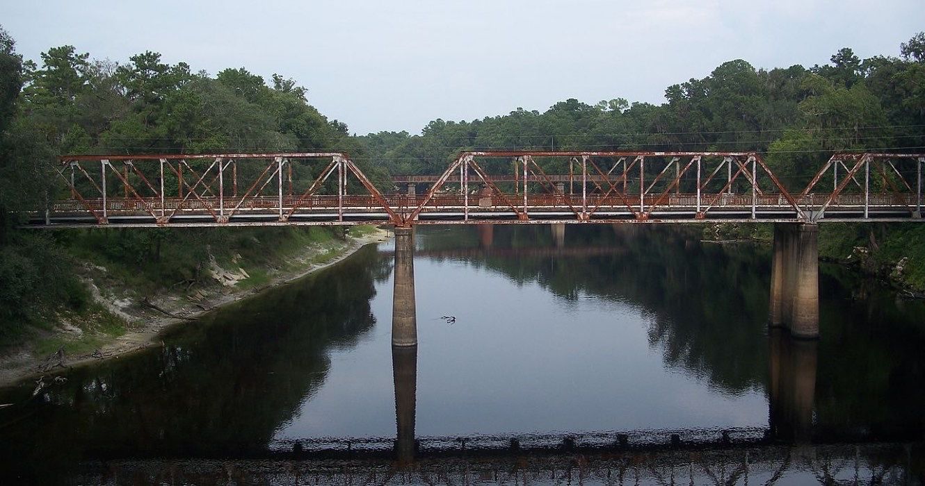 Suwannee River old bridge, Ellaville, Florida