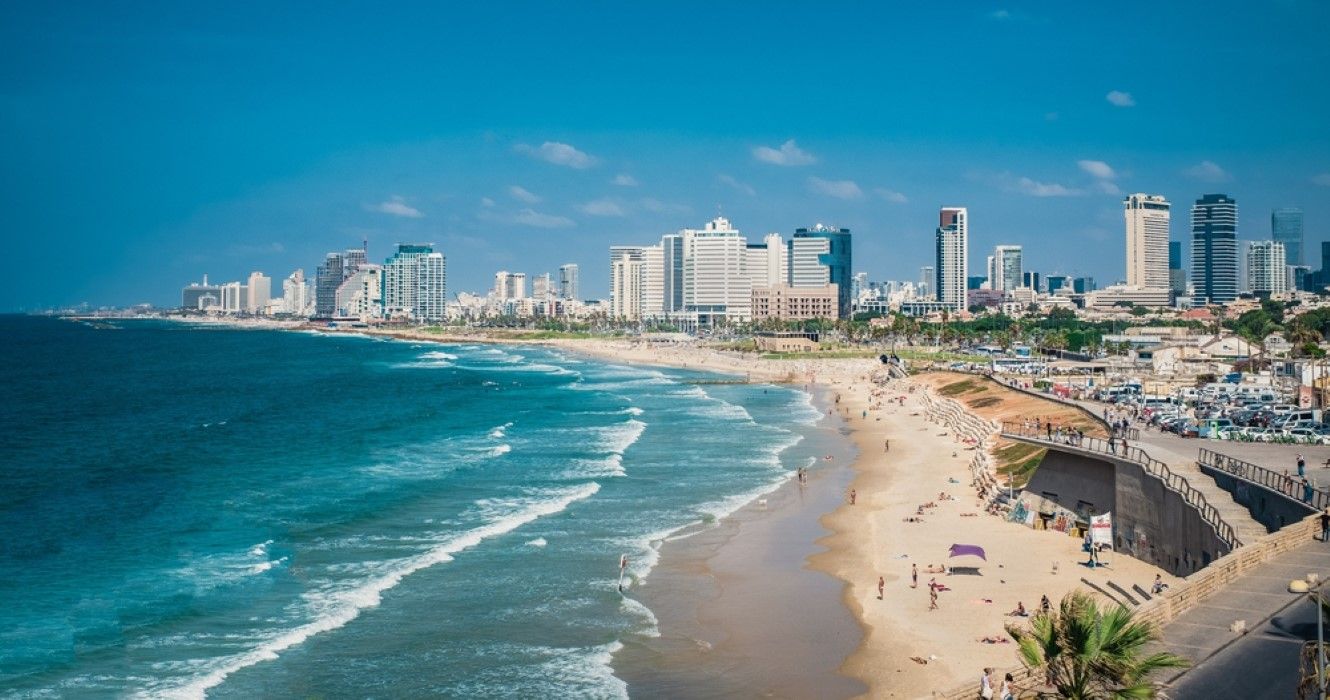 The beach at Jaffa, Tel Aviv, Israel