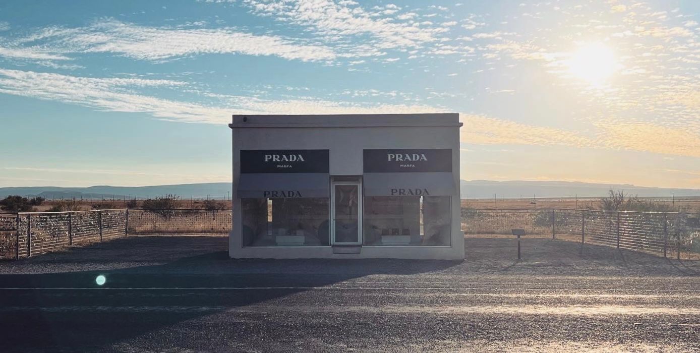 Prada store in the desert