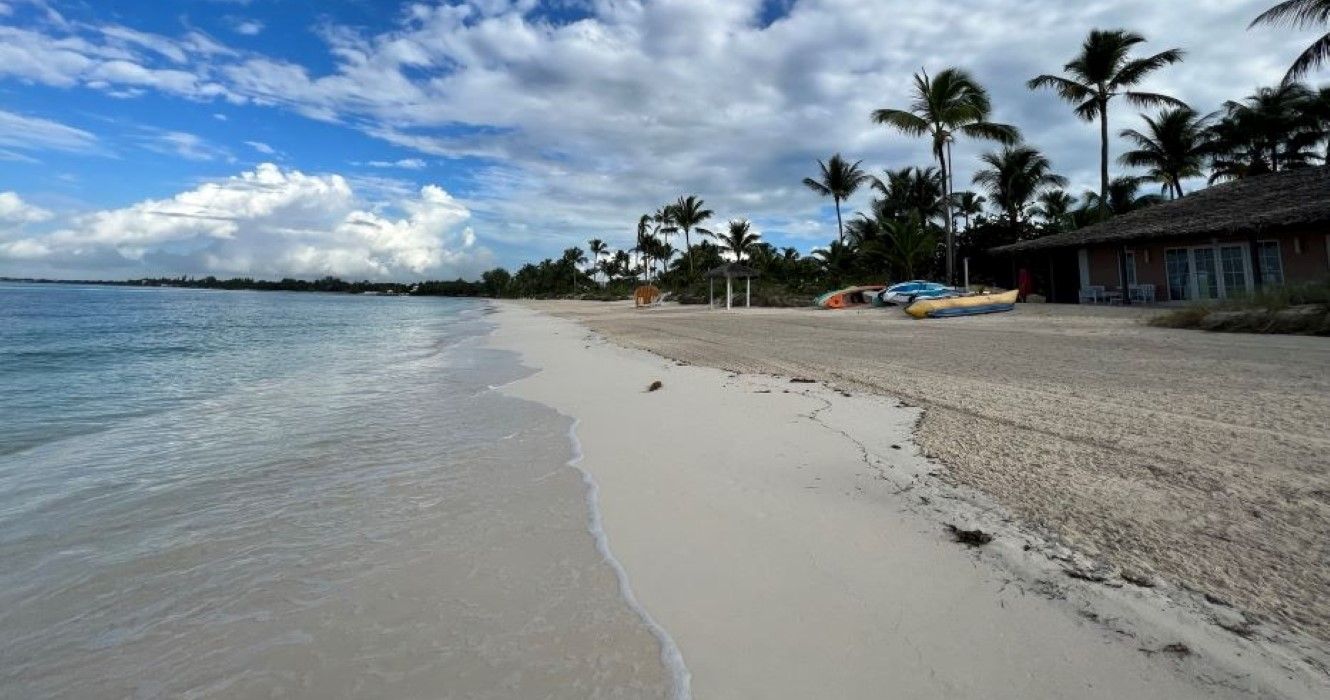 A beautiful beach in Lyford Cay in Nassau, Bahamas.