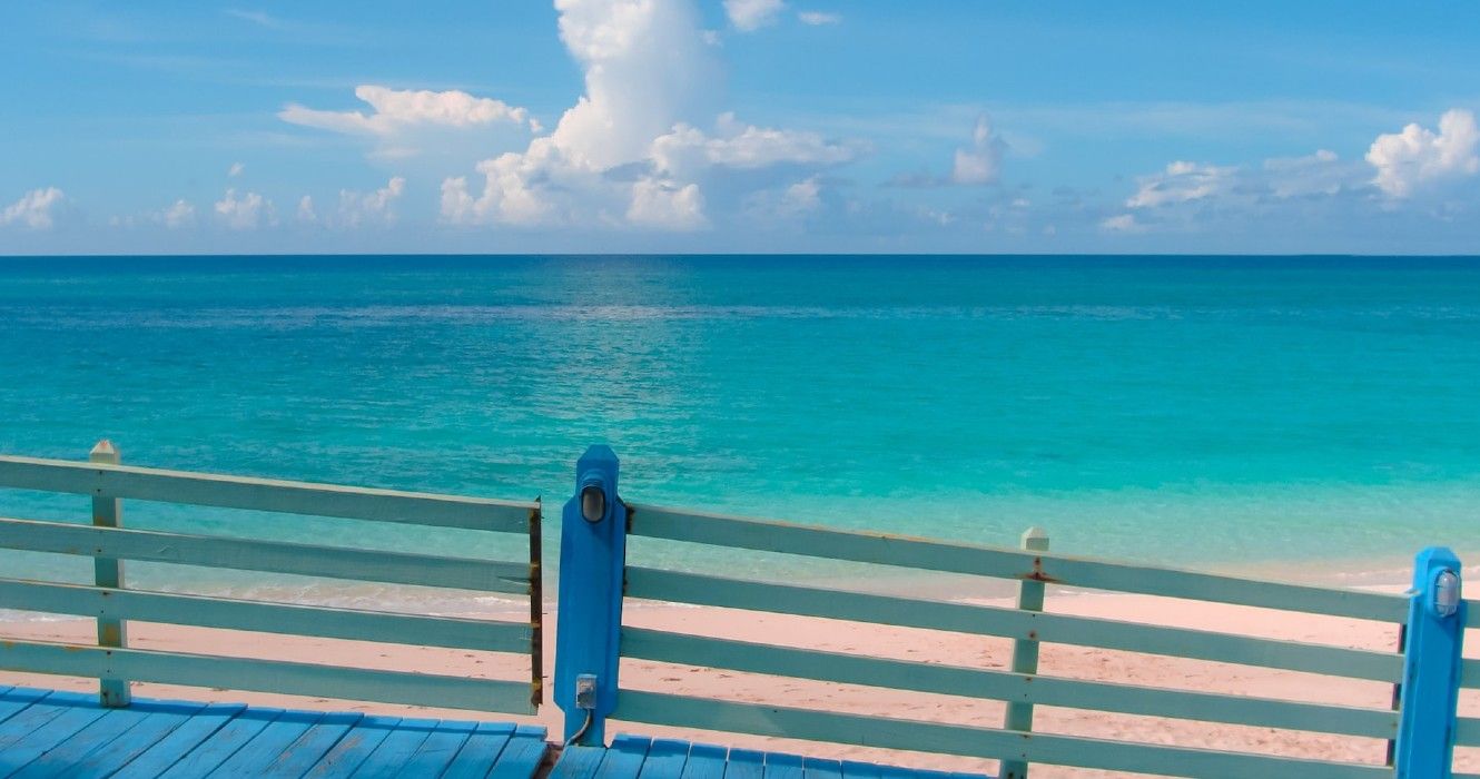 Beach view in Nassau Bahamas
