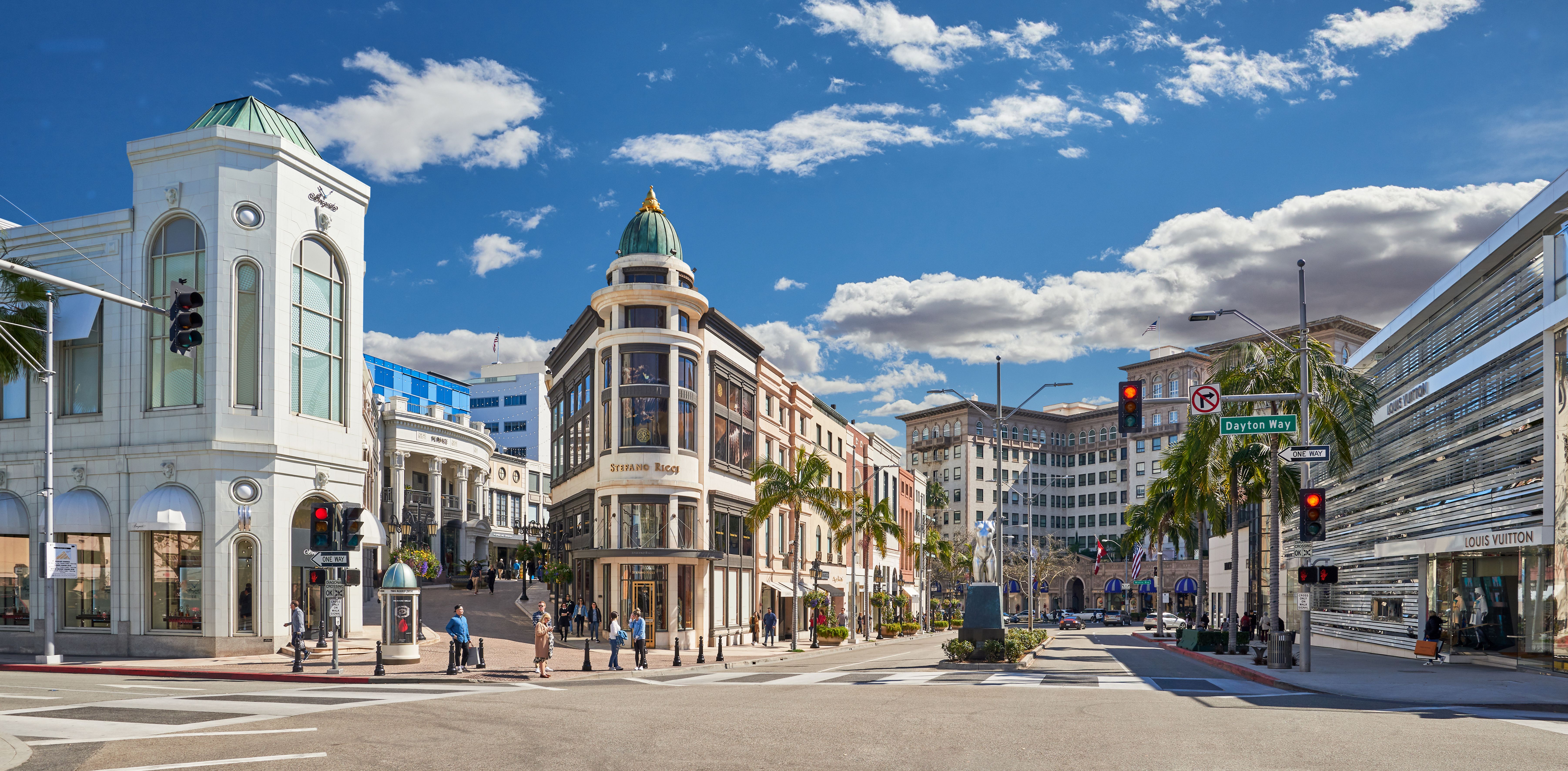 The famous shopping streets of Beverly Hills, Los Angeles, California