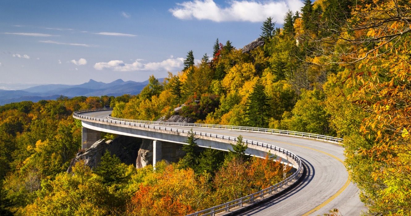 Blue Ridge Parkway in North Carolina 