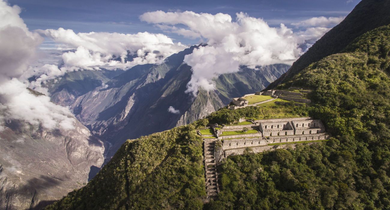 Choquequirao Incan site in south Peru