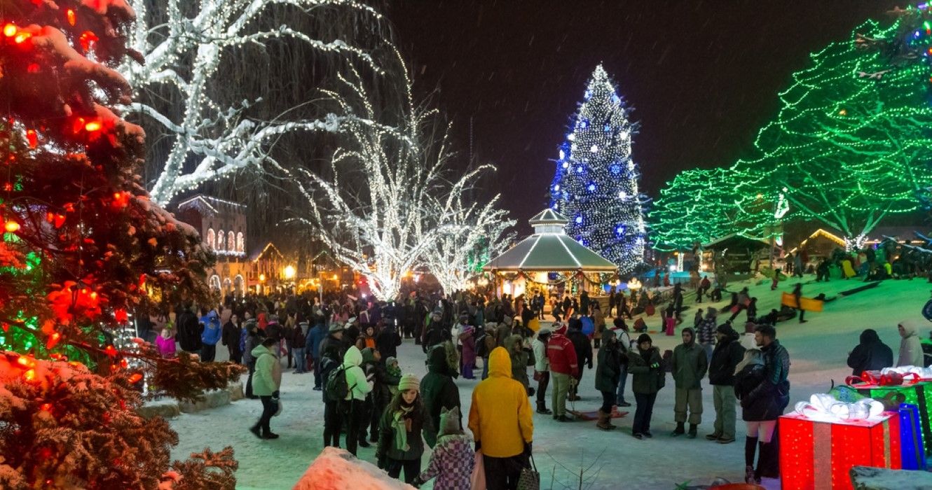 Christmas lights festival in Leavenworth, Washington