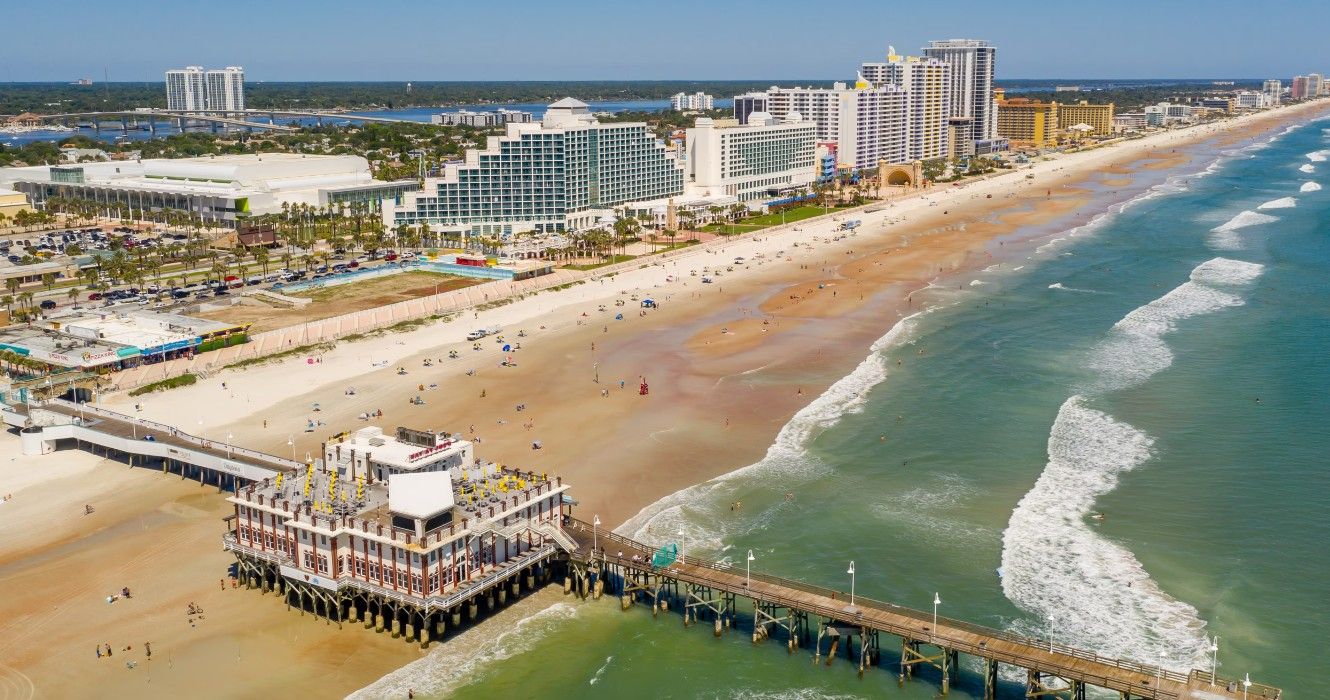 Aerial view of Daytona Beach, Florida