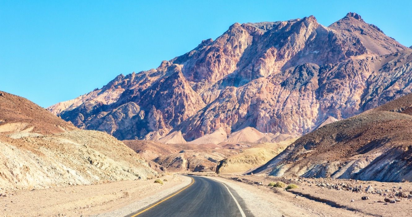 Driving in Death Valley National Park