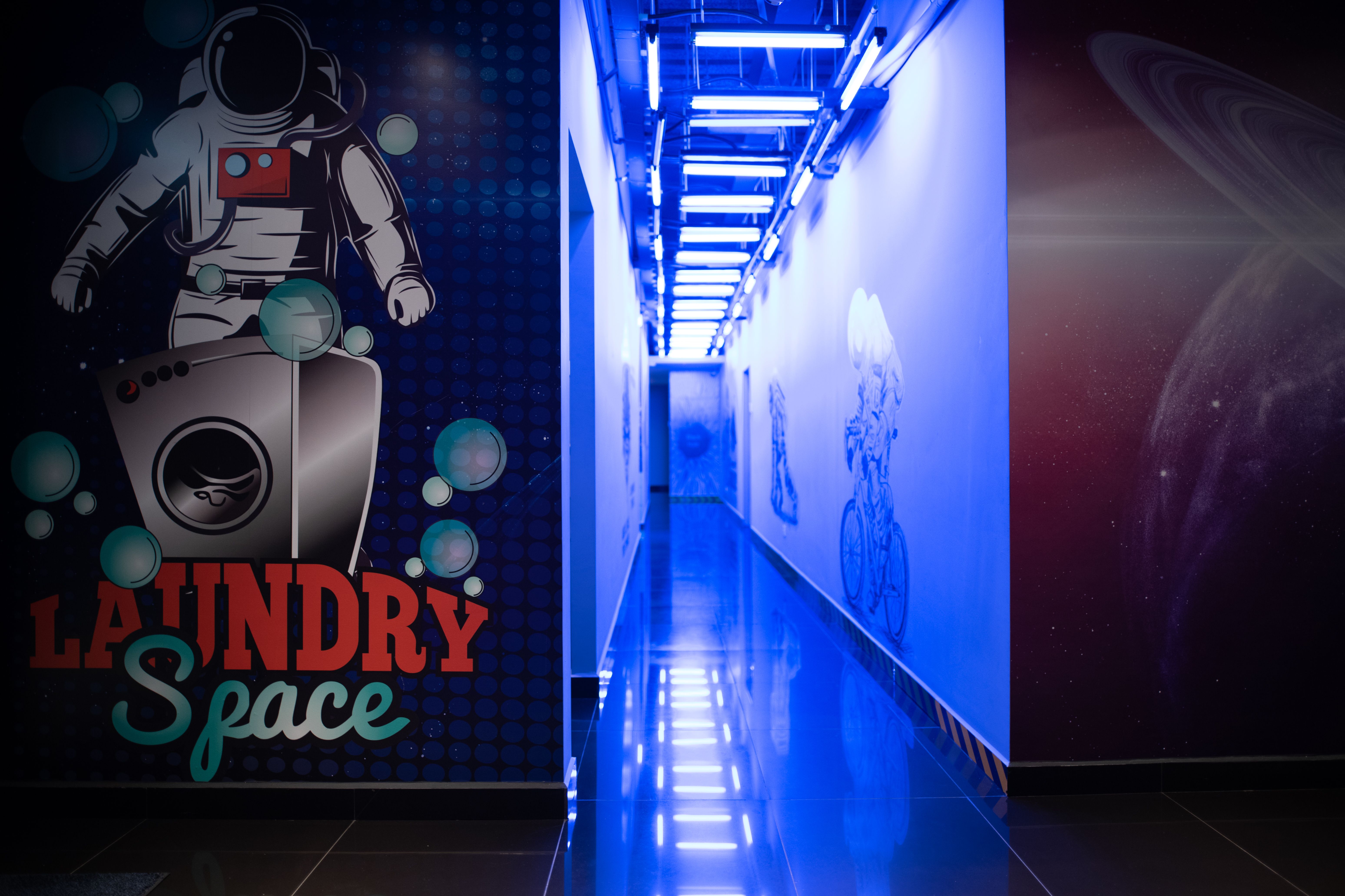 Space Art & Corridor In Space Hotel