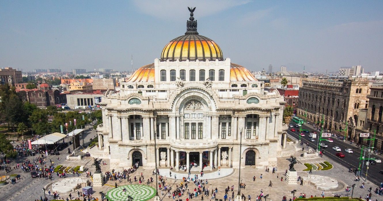 Exterior of a museum of art in Mexico City, Mexico