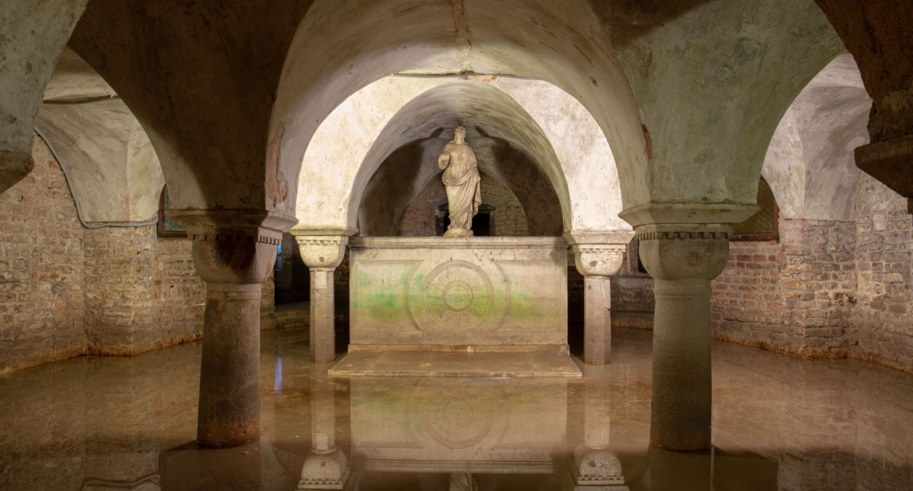 Flooded crypt at the Church of San Zaccaria