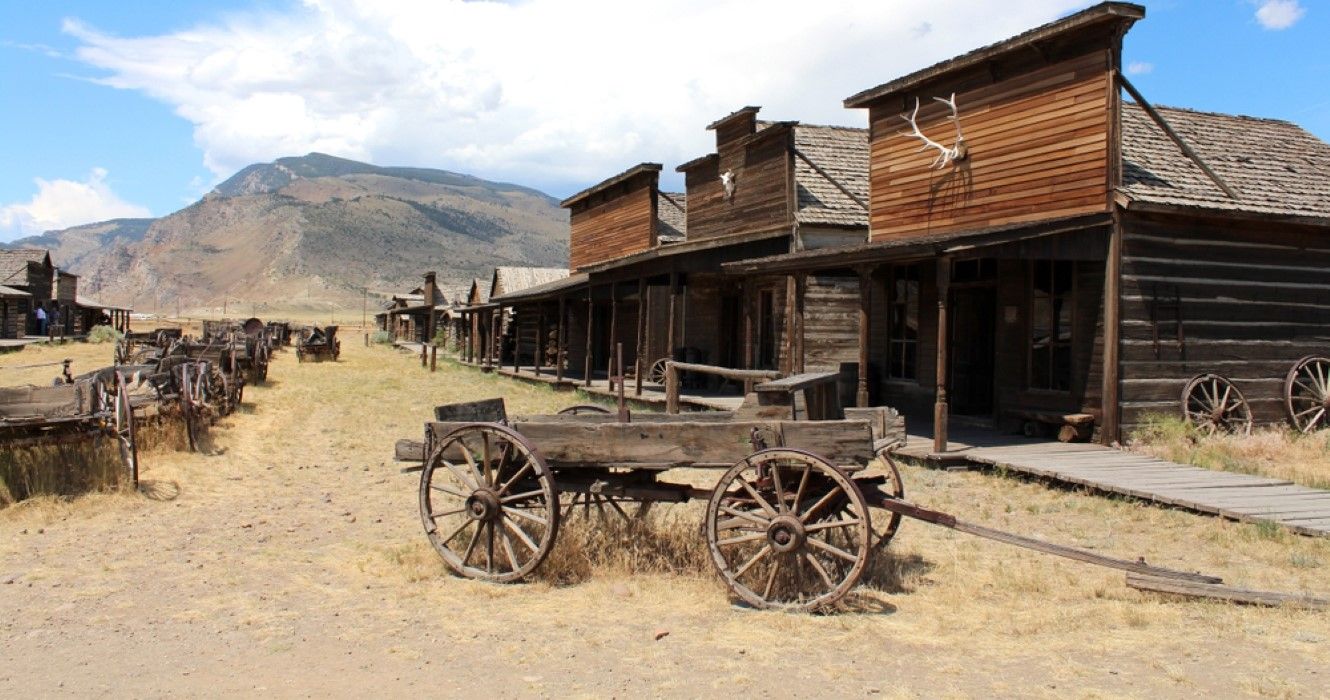 Ghost town in Cody, Wyoming