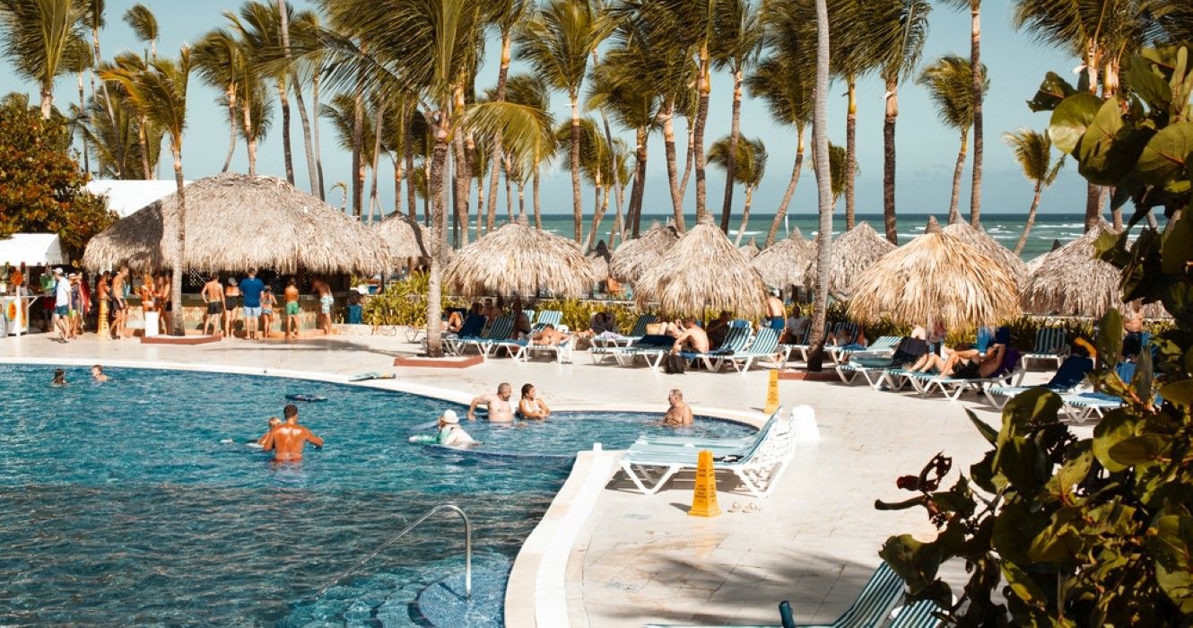 Grand Bahia Principe Bavaro hotel pool, Punta Cana, Dominican Republic
