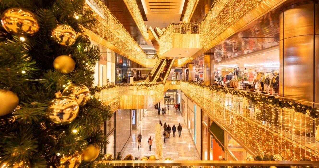 Hudson Yards Shopping Mall during Christmas, New York City