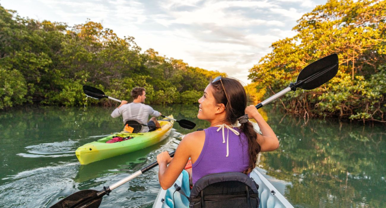 Kayakers Exploring Florida River
