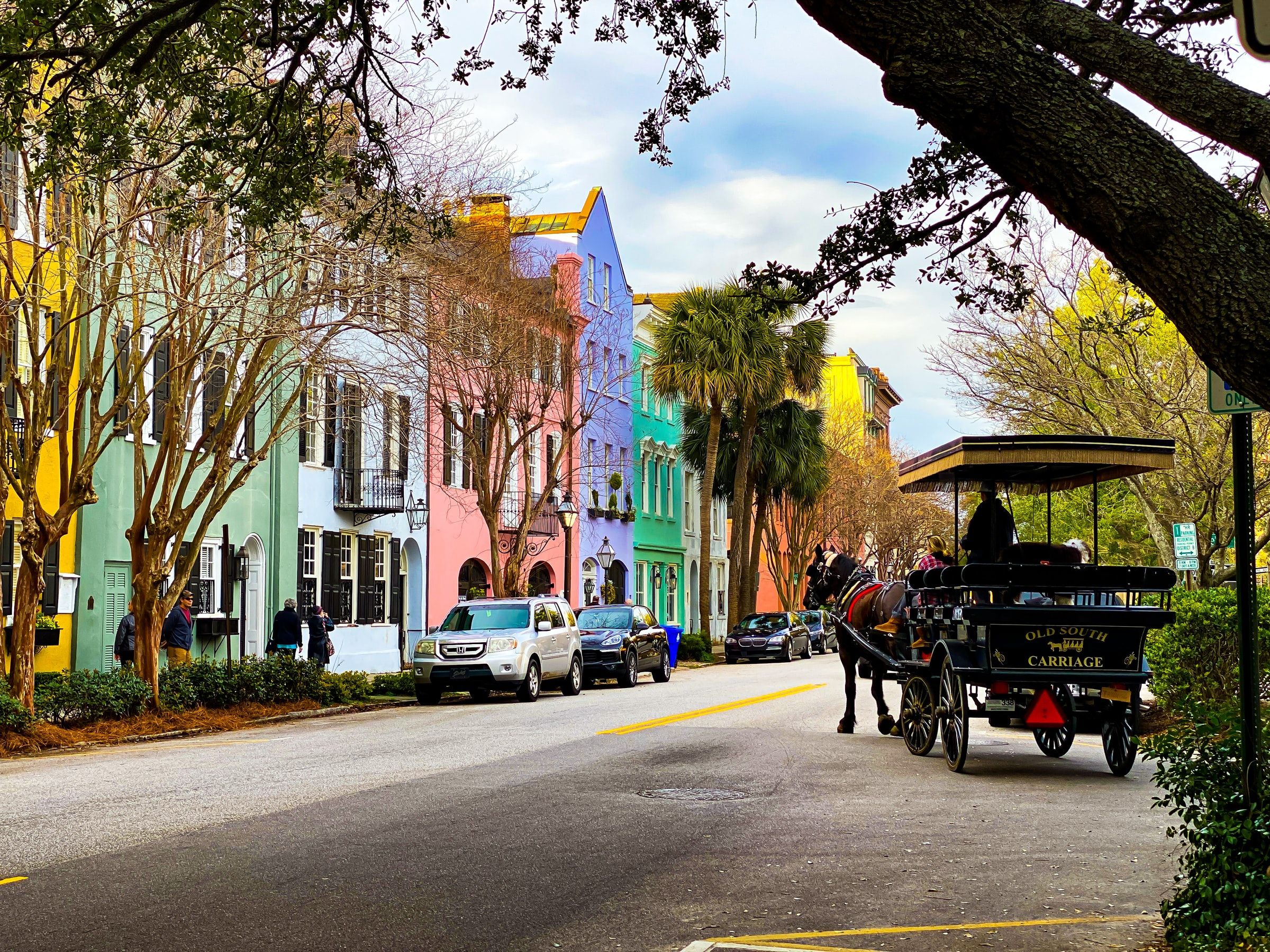 Horse-drawn carriage history tour of Charleston in South Carolina