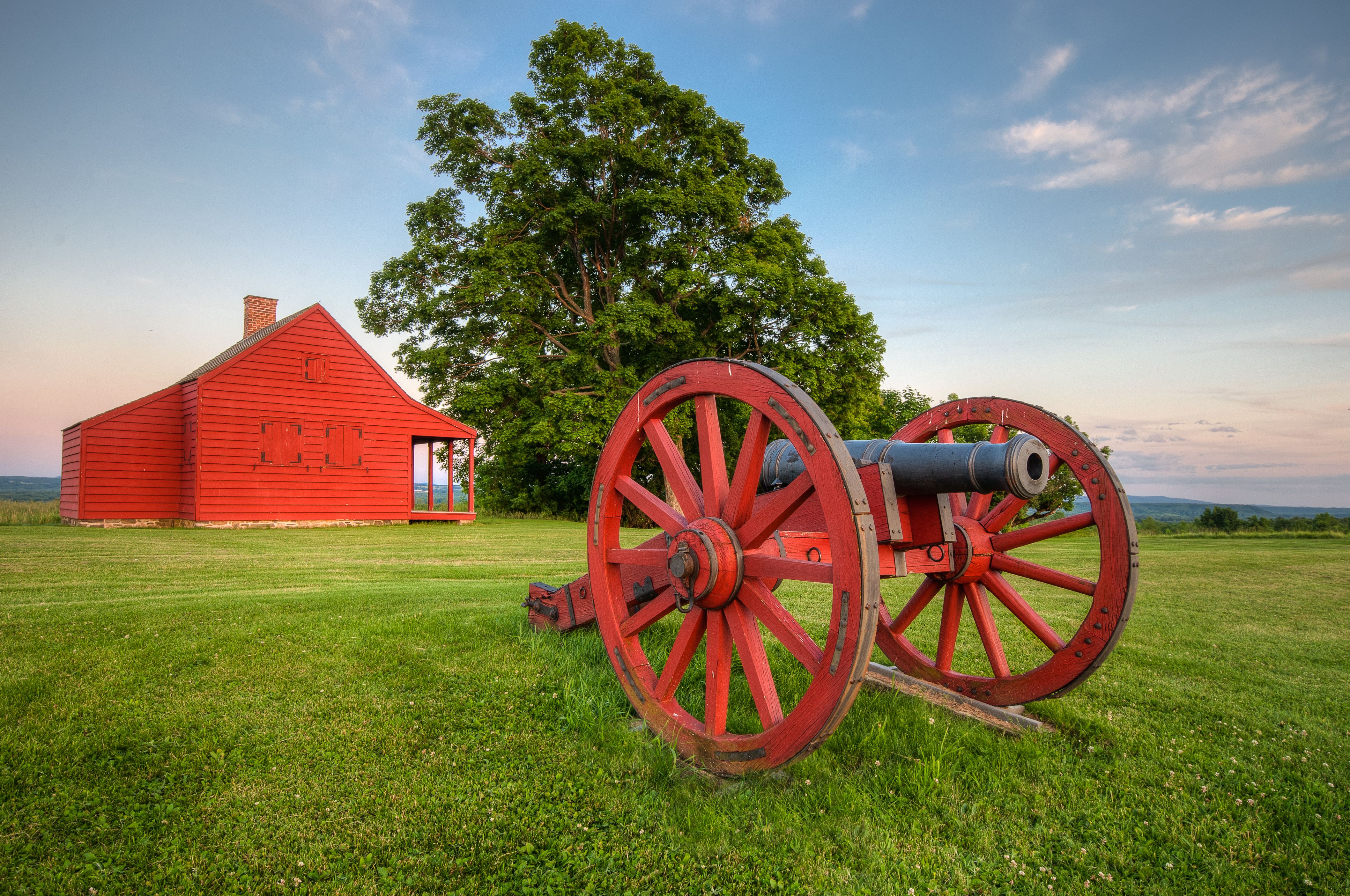 The Saratoga Battlefield in the Saratoga National Historic Park