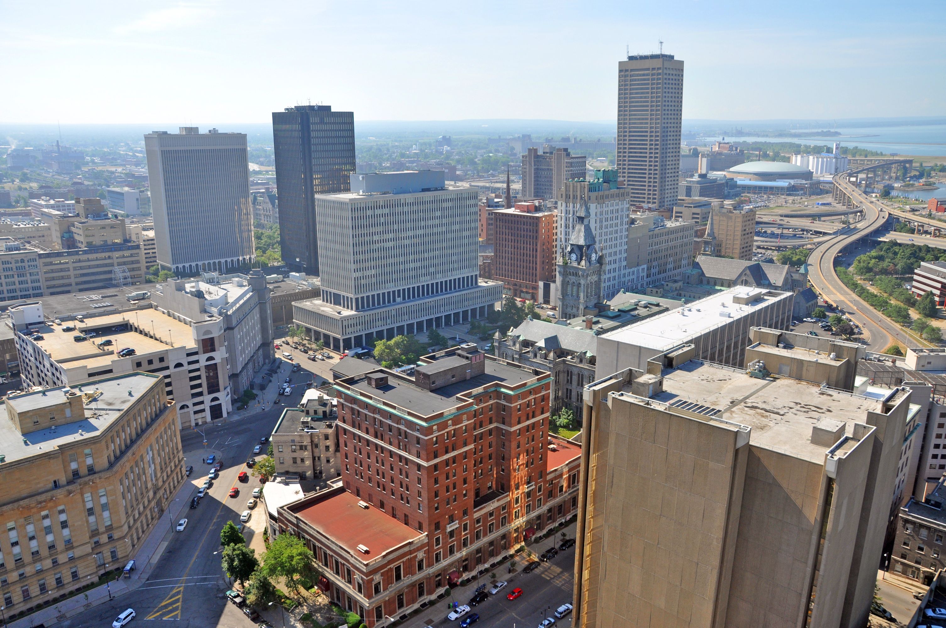 Buffalo City aerial view