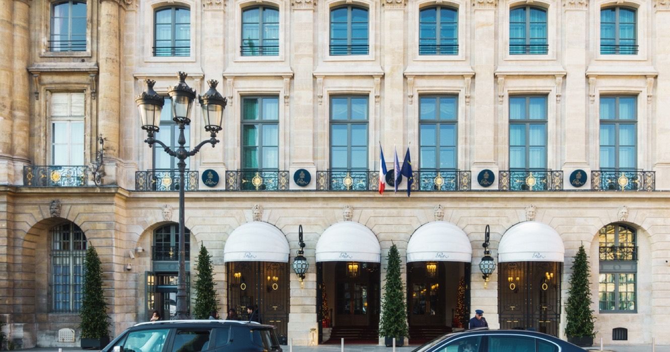 The front of the Ritz Paris Hotel on Place Vendome