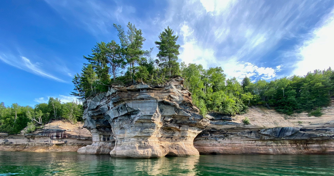Pictured Rocks National Lakeshore on Lake Superior in Pure Michigan’s Upper Peninsula