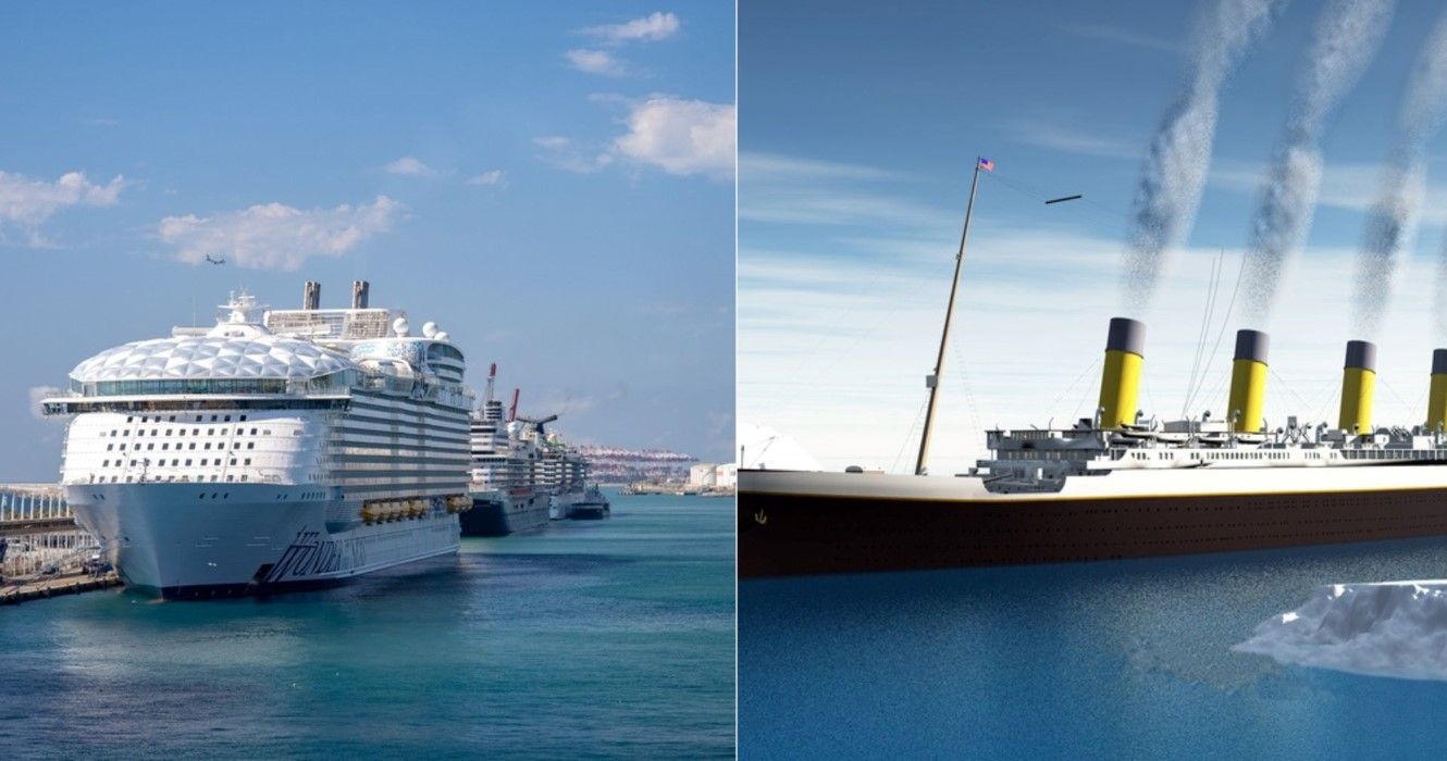 10 Ways The World's Largest Cruise Ship Compares To The Titanic