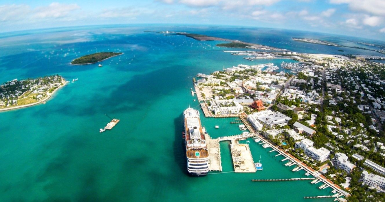 Aerial view of Key West, Florida