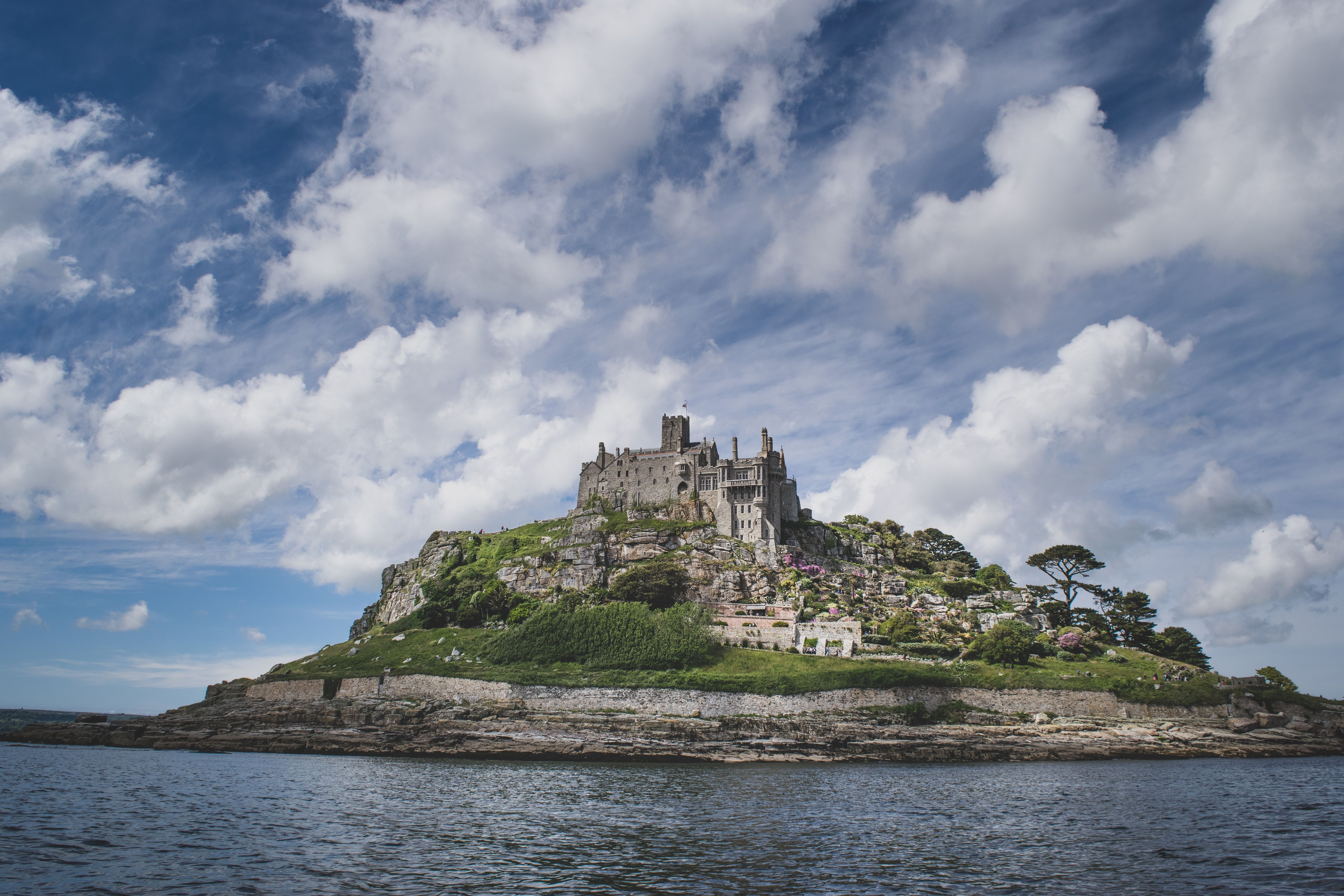 Visitors can access St. Michaels Mount by boat or on foot.